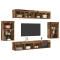Étagère flottante  2 pcs Vieux bois 40x28.5x40 cm Bois d'ingénierie
