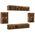 Étagère flottante  2 pcs Vieux bois 40x28.5x40 cm Bois d'ingénierie
