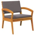 Chaises de jardin  2 pcs 59,5x70,5x72,5 cm en bois massif d'acacia