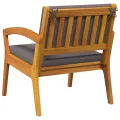 Chaises de jardin  2 pcs 59,5x70,5x72,5 cm en bois massif d'acacia