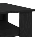 Table basse  en chêne noir, 60x60x42 cm, en bois d'ingénierie