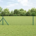 Set de Poteaux de Clôture Ensemble de 2 Vert