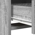Table de maquillage  avec lumières LED Gris Sonoma 50x41x135 cm