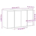 Buffet marron Bois ancien Bois 120 x 41 x 75 cm Buffet