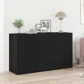Buffet Chêne noir Bois d'ingénierie 120 x 36 x 69 cm Rangement