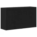 Buffet Chêne noir Bois d'ingénierie 120 x 36 x 69 cm Rangement