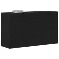 Buffet Chêne noir Bois d'ingénierie 120 x 36 x 69 cm Rangement