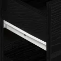Buffet Chêne noir Bois d'ingénierie 120 x 36 x 69 cm Rangement