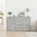Buffet  Gris béton Bois d'ingénierie 120 x 36 x 69 cm Rangement
