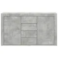 Buffet  Gris béton Bois d'ingénierie 120 x 36 x 69 cm Rangement