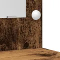 Ensemble de Coiffeuse de 2 pièces avec LED en Finition Vieux Bois