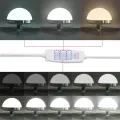 Ensemble de Coiffeuse de 2 pièces avec LED en Finition Vieux Bois