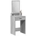 Table de maquillage  avec tiroirs gris Sonoma 50x41x140 cm