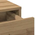 Ensemble de coiffeuse 3 pièces avec LED en bois d'artisan