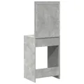 Table de maquillage avec lumières LED en gris béton, 50x41x135 cm