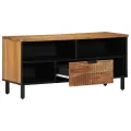 Meuble TV  100x33,5x46 cm en Bois Massif d'Acacia