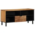 Meuble TV  100x33,5x46 cm en Bois Massif d'Acacia