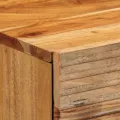 Table de chevet  50x33x60 cm en bois massif d'acacia