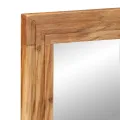 Miroir de salle de bain 50x70x3 cm en bois massif d'acacia