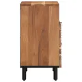 Table de chevet  50x33x62 cm en Bois d'Acacia Massif