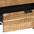 Table de chevet  50x33x62 cm en Bois d'Acacia Massif