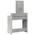 Table de maquillage  avec tiroirs Gris béton 79x41x140 cm