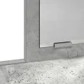Table de maquillage  avec tiroirs Gris béton 79x41x140 cm
