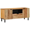 Meuble TV  105x33,5x46 cm en bois massif d'acacia