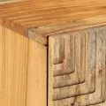 Meuble TV  105x33,5x46 cm en bois massif d'acacia