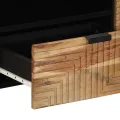 Meuble TV  105x33,5x46 cm en bois massif d'acacia
