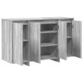 Buffet gris sonoma en bois d'ingénierie 120 x 41 x 75 cm