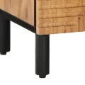 Ensemble de meubles de salle de bain 3 pièces en bois d'acacia naturel