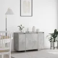 Buffet gris béton Gris béton Mélamine 120 x 41 x 75 cm