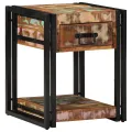 Tables de chevet 2 pcs 40x40x50 cm Bois récupéré