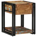 Tables de chevet 2 pcs 40x40x50 cm Bois récupéré