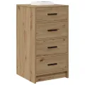 Buffet en chêne artisanal 40x41x75 cm Bois d'ingénierie