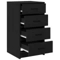 Buffet Chêne Noir 40x41x75 cm Bois d'ingénierie