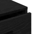 Buffet Chêne Noir 40x41x75 cm Bois d'ingénierie
