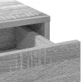 Ensemble de meuble de coiffeuse 3 pièces  - Bois d'ingénierie gris Sonoma