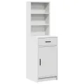 Ensemble de coiffeuse 3 pièces  en bois d'ingénierie blanc