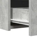 Table de Maquillage Murale avec Lumières LED Gris Béton