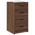 Buffet en chêne brun 40x41x75 cm en bois d'ingénierie