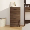 Buffet en chêne brun 40x41x75 cm en bois d'ingénierie