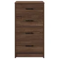 Buffet en chêne brun 40x41x75 cm en bois d'ingénierie