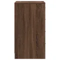 Buffet en chêne brun 40x41x75 cm en bois d'ingénierie