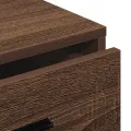 Buffet en chêne brun 40x41x75 cm en bois d'ingénierie
