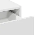 Table de Maquillage Murale avec Lumières LED - Blanc