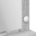 Coiffeuse  avec des lumières LED, gris Sonoma, 100x41x135 cm