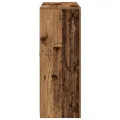 Buffet avec lumières LED Bois ancien 142.5x37x100 cm Bois d'ingénierie