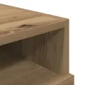 Table de chevet  avec lumières LED Chêne Artisan 40x39x37 cm